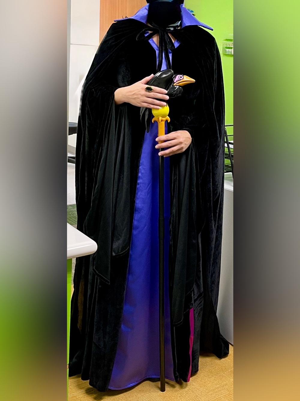 Maleficent-Inspired Black and Purple Cosplay Costume - Picture 6 of 6